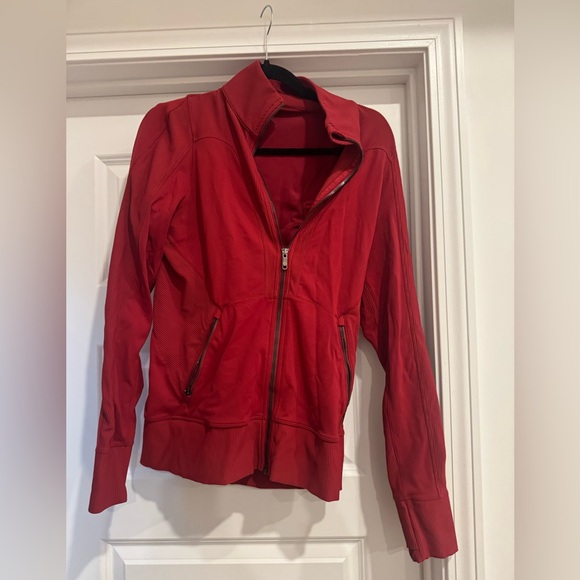 lululemon athletica Tops - Lululemon Movement to Movement Jacket size 10 red